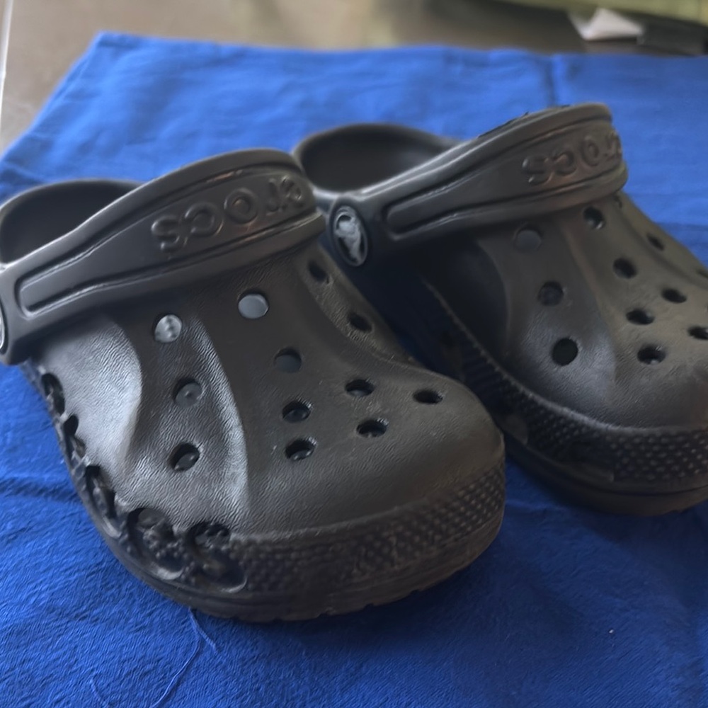 Crocs Kids Black Clogs